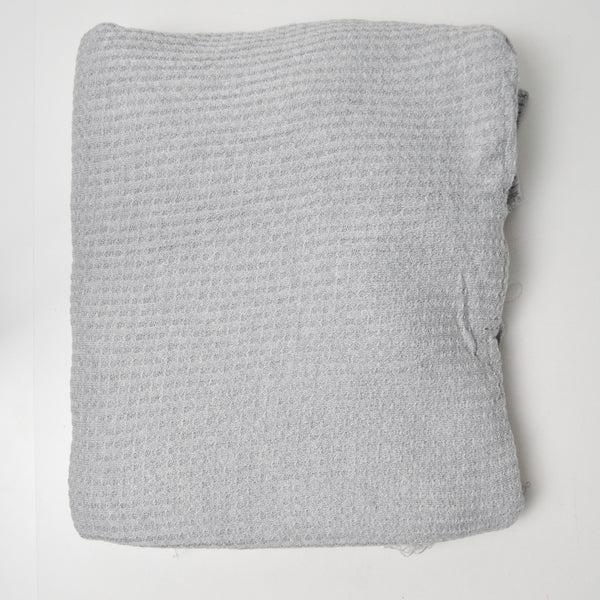 Light Gray Waffle Knit Fabric - 70" x 80"
