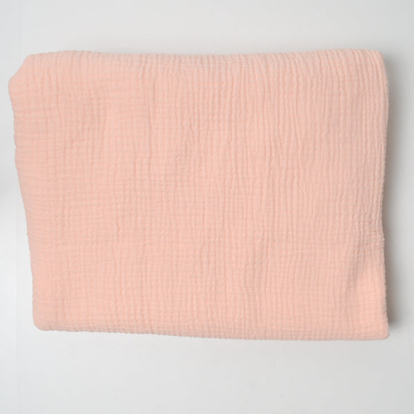 Peach Cotton Double Gauze Fabric - 50" x 104"