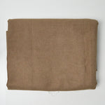 Brown Herringbone Woven Fabric with White Backing - 50" x 58"