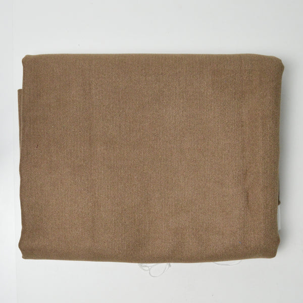 Brown Herringbone Woven Fabric with White Backing - 50" x 58"