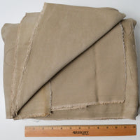 Light Gray-Brown Brushed Twill Thick Woven Fabric - 60" x 88"