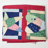 Patchwork Hearts + Starts Print Quilting Weight Woven Fabric - 44" x 280"