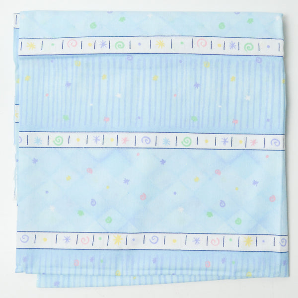 Pastel Stars + Swirls Print Woven Fabric - 36" x 46"