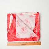 Pink + Yellow Swirl Flannel Fabric - 40" x 80"