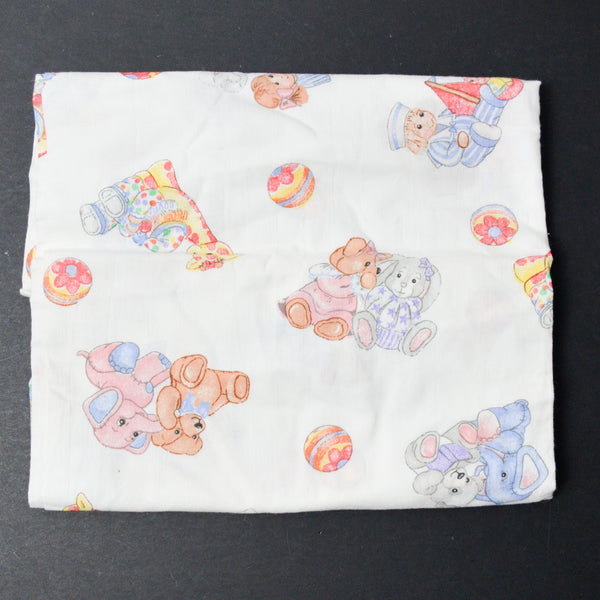 White + Toy Friends Woven Sheet Fabric - 41" x 40"