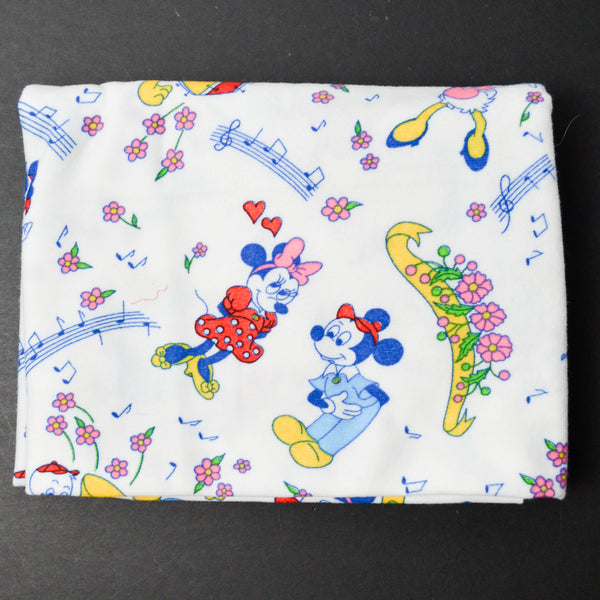 Disney Characters Print Vintage Lightweight Fleece Knit Fabric - 25" x 54"