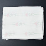 Stenciled Floral Print Soft Flat Sheet - 76" x 88"