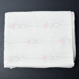 Stenciled Floral Print Soft Flat Sheet - 76" x 88"