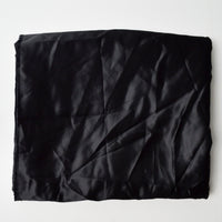Black Lightweight Satiny Woven Fabric - 61" x 220"