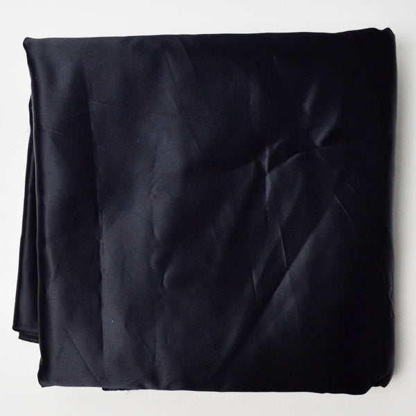 Black Satiny Woven Fabric - 61" x 172"