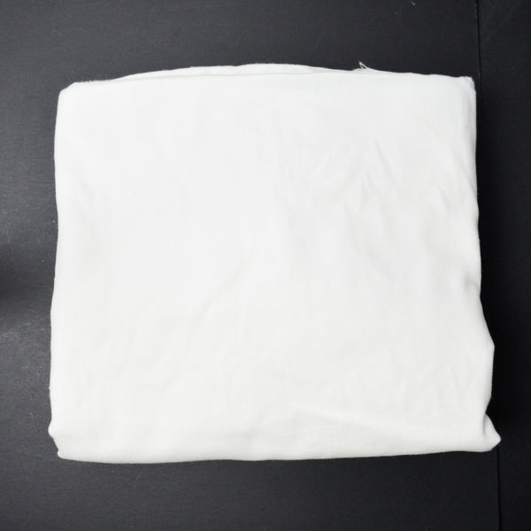 White Brushed Flannel Fabric - 55" x 204"
