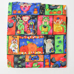 Halloween Teddy Bears Print Quilting Weight Woven Fabric - 58" x 68"