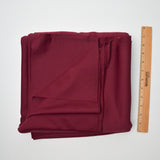 Burgundy Polyester Double Knit Fabric - 68" x 92"