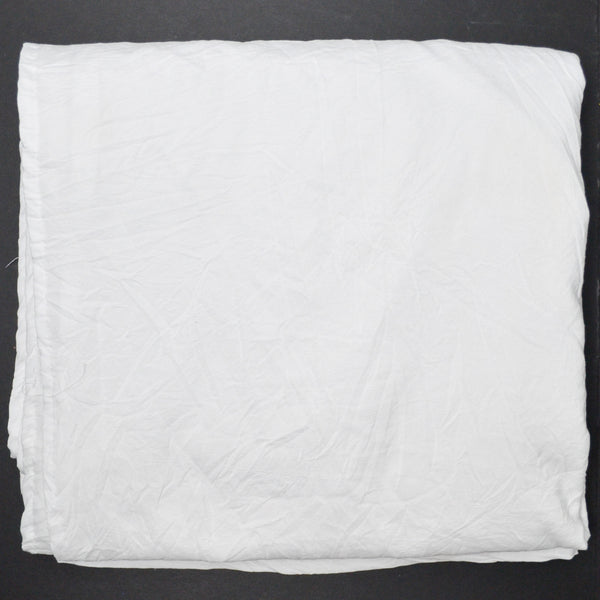 White Crinkle Texture Woven Fabric - 82" x 102"