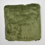 Olive Short Faux Fur Fabric - 54" x 66"