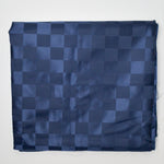 Blue Damask Checkered Fabric - 60" x 132"
