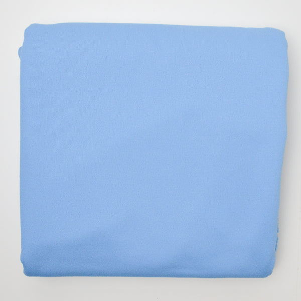 Light Blue Polyester Double Knit Fabric - 60" x 82"