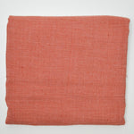 Brick Red Crinkle Texture Loose Woven Fabric - 47" x 72"
