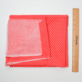 Red + White Star Peter Pan Fabrics Quilting Weight Woven Fabric - 46" x 71"