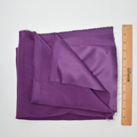 Purple Satiny + Sueded Twill Woven Fabric - 45" x 48"