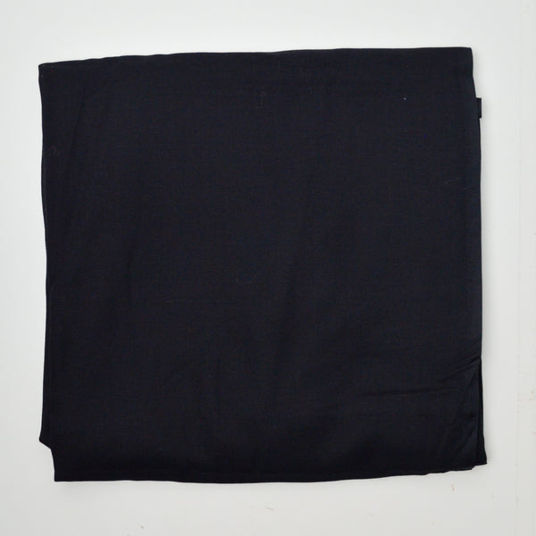 Black Lightweight Semi-Sheer Crepe Woven Fabric - 43" x 82"