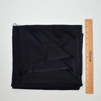 Black Lightweight Semi-Sheer Crepe Woven Fabric - 43" x 82"