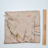 Light Brown Floral Kanebo International Collection Drapey Woven Fabric - 44" x 68"
