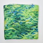 Wavy Green Quilting Weight Woven Fabric - 42' x 128"