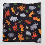 Animals + Stars Print Quilting Weight Woven Fabric - 46" x 61"