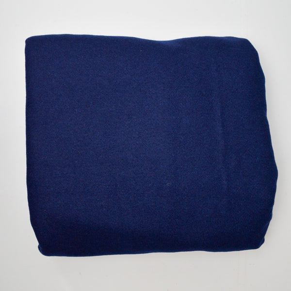 Dark Blue Boiled Wool Fabric - 66" x 68" + Extra