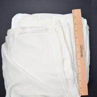 Off-White Crinkled Velvet Knit Fabric - 46" x 320"