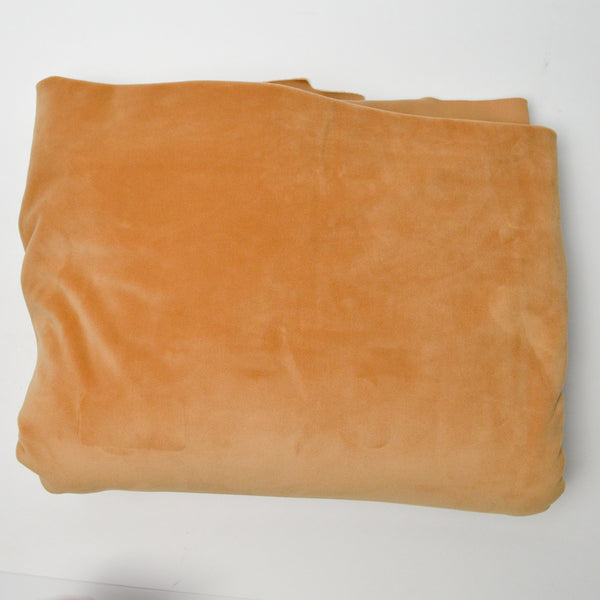 Golden Brown Velvety Knit Fabric - 70" x 80"