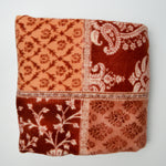 Orange Patterned Fleece Fabric - 66" x 72"
