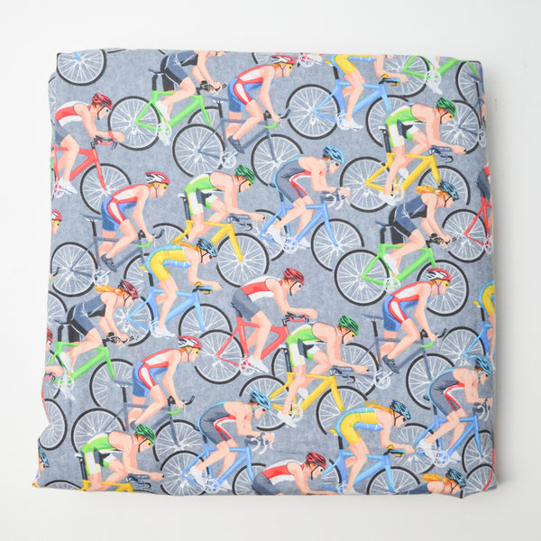 Bicycle Print Timeless Treasures Quilting Cotton Fabric - 42" x 120"