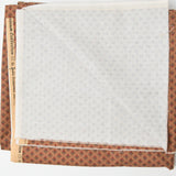 Brown Calico Floral Quilting Cotton Fabric - 44" x 56"