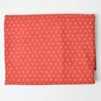Brick Red + Tan Floral Moda Quilting Cotton Fabric - 44" x 72"