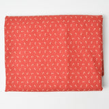 Brick Red + Tan Floral Moda Quilting Cotton Fabric - 44" x 72"