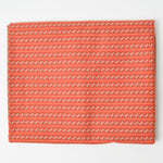 Burnt Orange Geometric Stripes Quilting Cotton Fabric - 44" x 56"