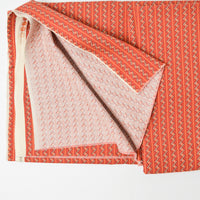 Burnt Orange Geometric Stripes Quilting Cotton Fabric - 44" x 56"