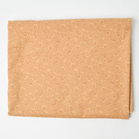 Tan Floral Quilting Cotton Fabric - 44" x 74"