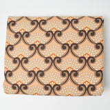 Tan, Black + White Print Quilting Weight Woven Fabric - 44" x 224"