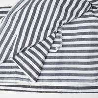 Navy + White Striped Woven Fabric - 47" x 208"