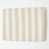 Beige + White Striped Woven Fabric - 36" x 72"