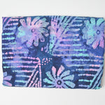 Purple, Blue + Pink Batik Quilting Weight Woven Fabric - 44" x 56"