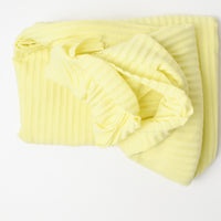 Light Neon Yellow Rib Knit Fabric - 52" x 60"