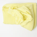 Light Neon Yellow Rib Knit Fabric - 52" x 60"