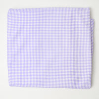 Light Purple Gingham Jersey Knit Fabric - 66" x 72"