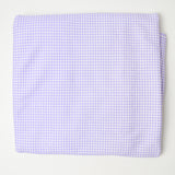 Light Purple Gingham Jersey Knit Fabric - 66" x 72"