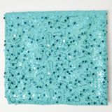 Teal Sequined Mesh Fabric - 56" x 56"