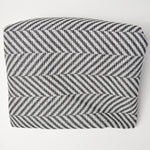 Chevron Striped Woolly Lose-Woven Fabric with Stabilizer Backing - 45" x 64"